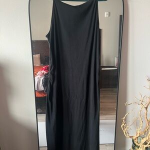 Maternity Elegant Black Maxi Dress